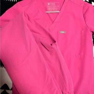 Figs Vivid Pink Medical Scrubs
